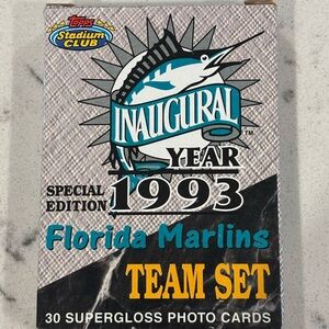 Topps Florida Marlins Inaugural Year 1993 Team Set